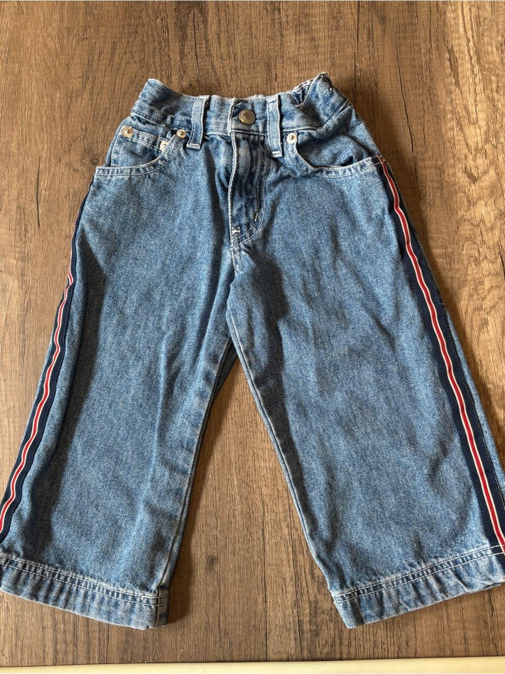 Vintage 2000s Y2K Jordache Toddler Jeans Denim Pants Baggy Stripes Skater 2T